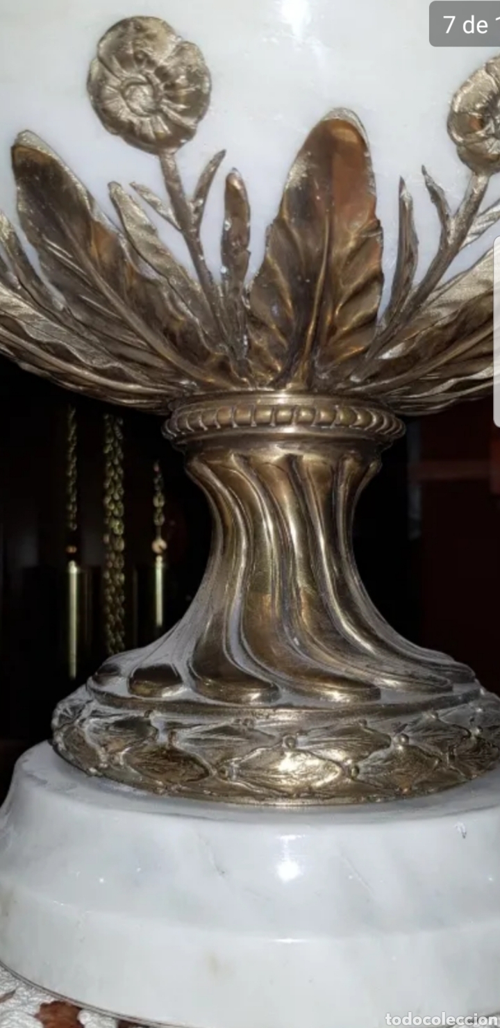 Antig&uuml;edades: Jarr&oacute;n de m&aacute;rmol y bronce - Foto 3