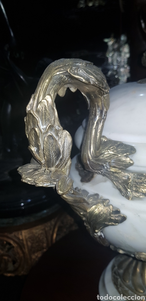 Antig&uuml;edades: Jarr&oacute;n de m&aacute;rmol y bronce - Foto 8