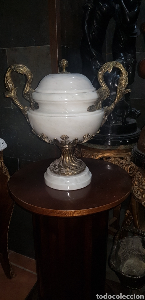 Antig&uuml;edades: Jarr&oacute;n de m&aacute;rmol y bronce - Foto 10