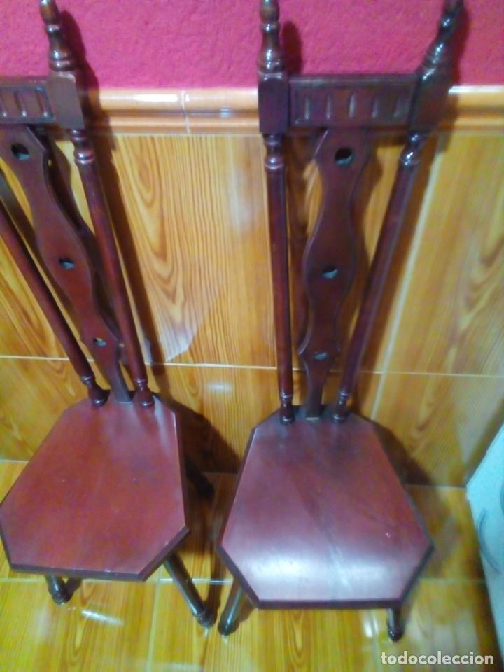 Antig&uuml;edades: sillas rusticas con respaldo alto - Foto 5