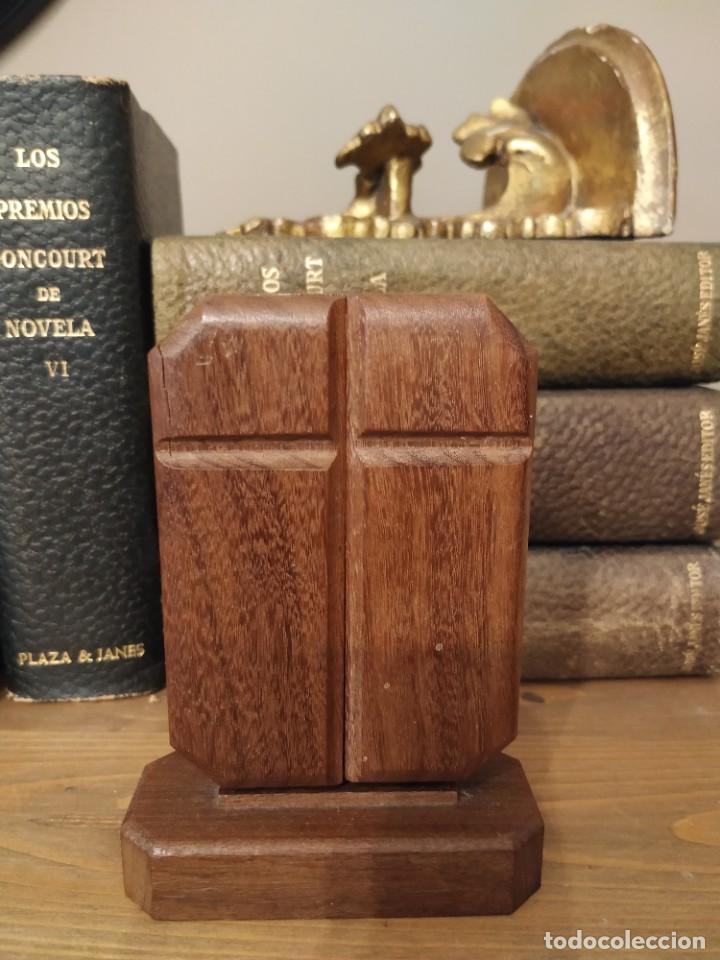 Antig&uuml;edades: ANTIGUO RETABLO V&Iacute;A CRUCIS TR&Iacute;PTICO - Foto 3