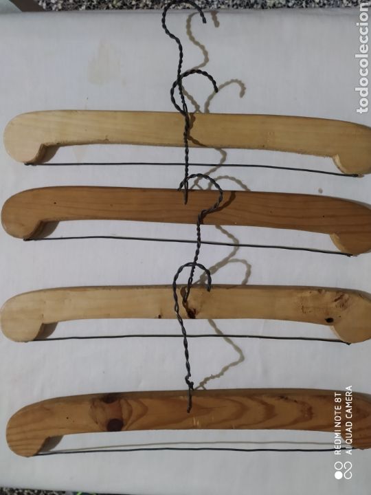 Antig&uuml;edades: LOTE PERCHAS DE MADERA ANTIGUAS - Foto 6