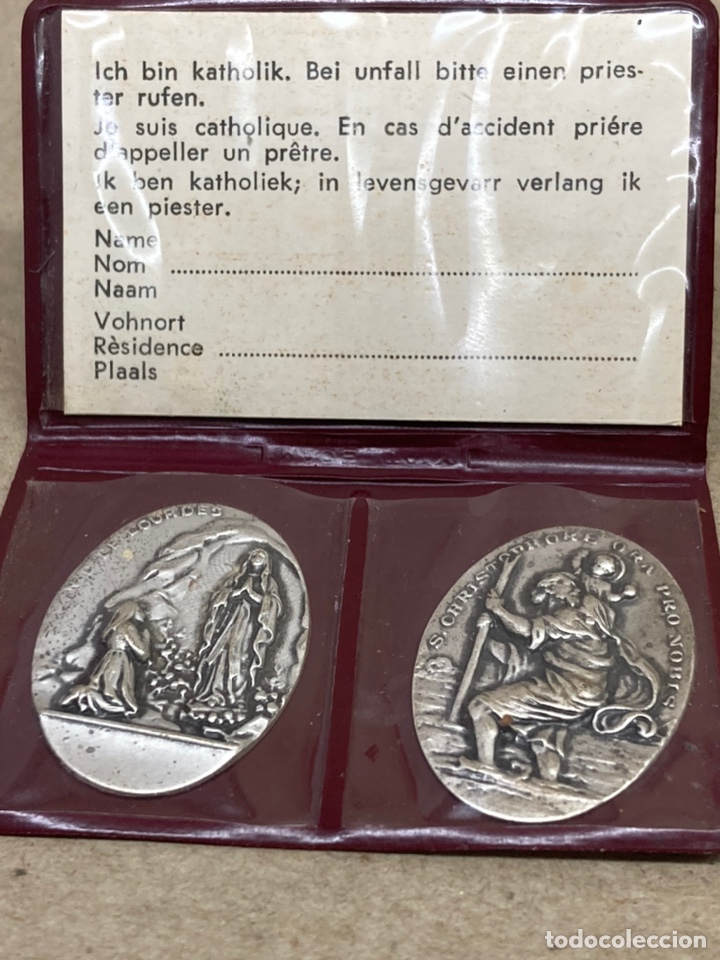 Antig&uuml;edades: Medalla religiosa Lourdes - Foto 1