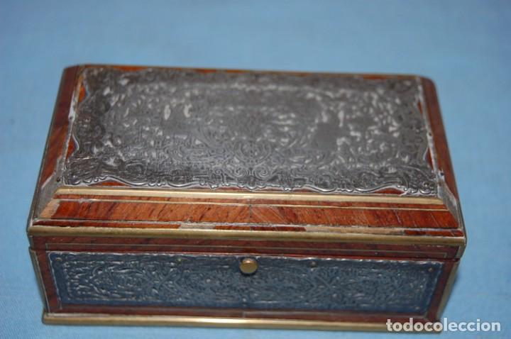 Antig&uuml;edades: CAJA CON MARQUETERIA - Foto 2