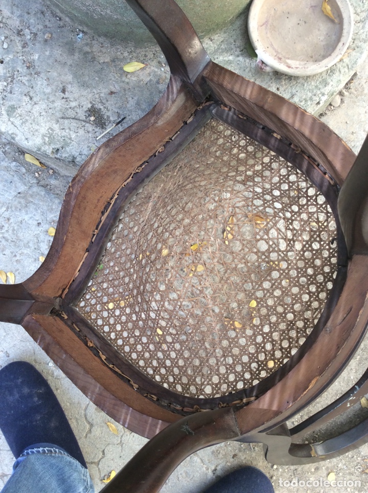 Antig&uuml;edades: Silla bajita 35 cm - Foto 4