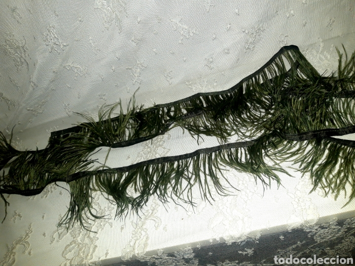 Antig&uuml;edades: BOA &Oacute; TIRA DE PLUMAS VERDE - Foto 2