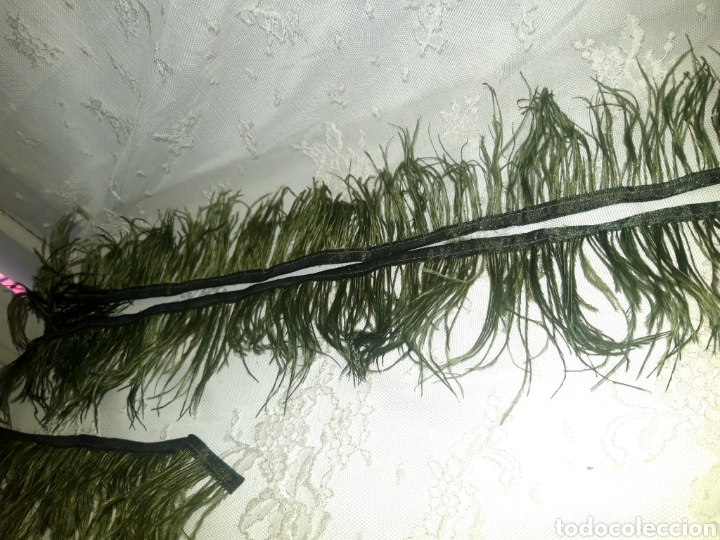 Antig&uuml;edades: BOA &Oacute; TIRA DE PLUMAS VERDE - Foto 4