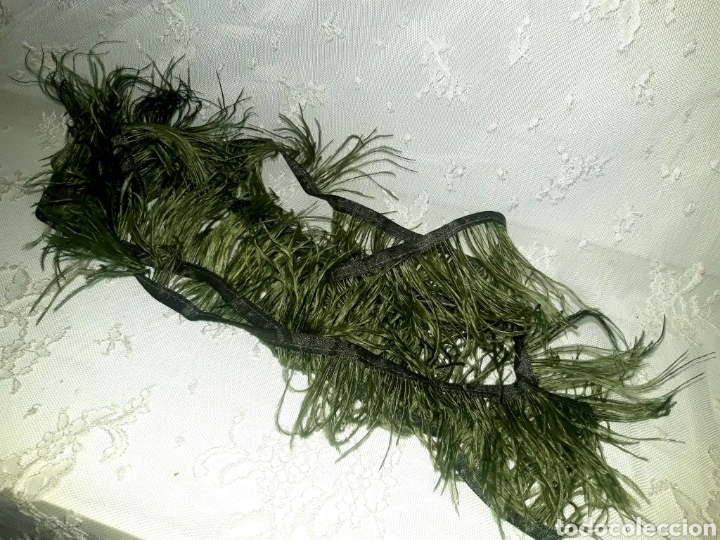 Antig&uuml;edades: BOA &Oacute; TIRA DE PLUMAS VERDE - Foto 1