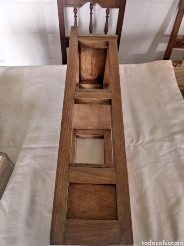 Antig&uuml;edades: Especiero rustico de casta&ntilde;o - Foto 6
