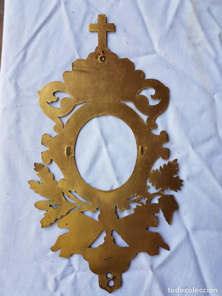 Antig&uuml;edades: Antiguo marco de bronce dorado al mercurio - Foto 2