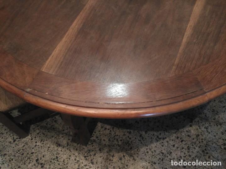 Antig&uuml;edades: Mesa y sillas de roble - Foto 5