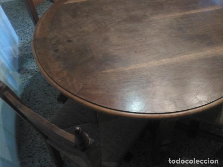 Antig&uuml;edades: Mesa y sillas de roble - Foto 6