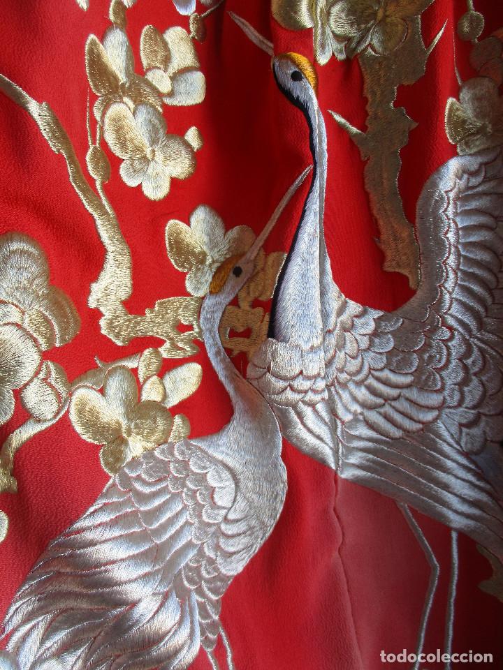 Antigüedades: Kimono Japones seda bordado (Uchikake) - Foto 9 - 224778503