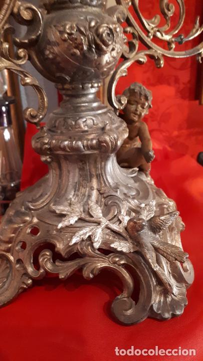 Antig&uuml;edades: Centro de cristal y Calamina. Siglo XIX. - Foto 5