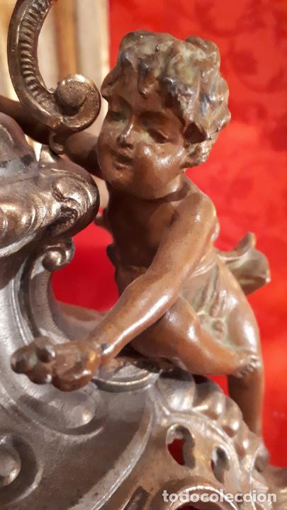 Antig&uuml;edades: Centro de cristal y Calamina. Siglo XIX. - Foto 15