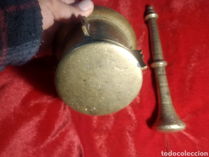 Antig&uuml;edades: Almirez de bronce antiguo - Foto 3