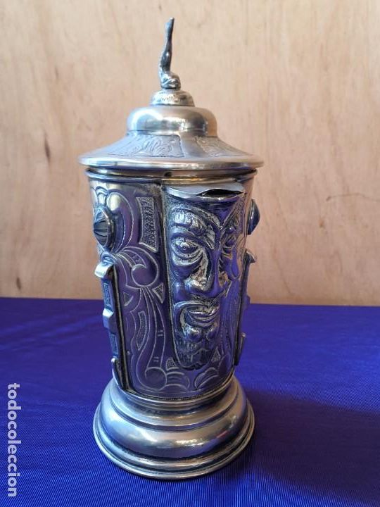 Antig&uuml;edades: JARRA-TANKARD EN ALPACA - Foto 3