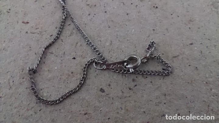 Antig&uuml;edades: Cruz de piedra y cadena de plata 925 - Foto 4