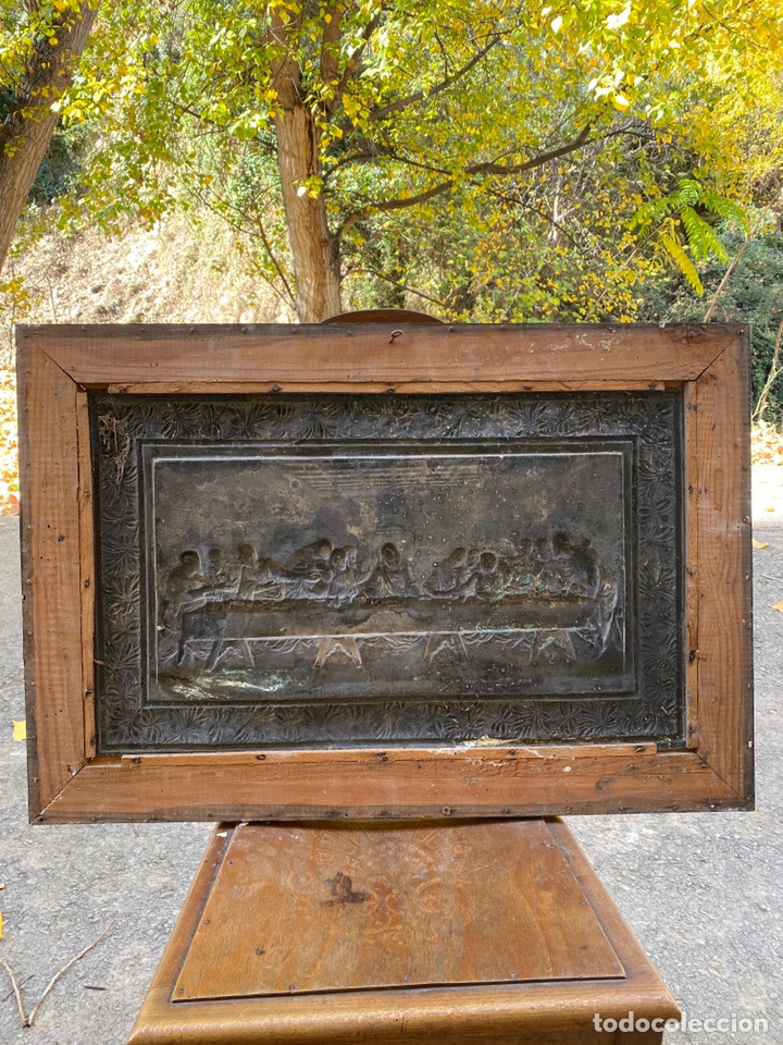 Antig&uuml;edades: Cuadro ultima cena relieve 75x51 - Foto 9