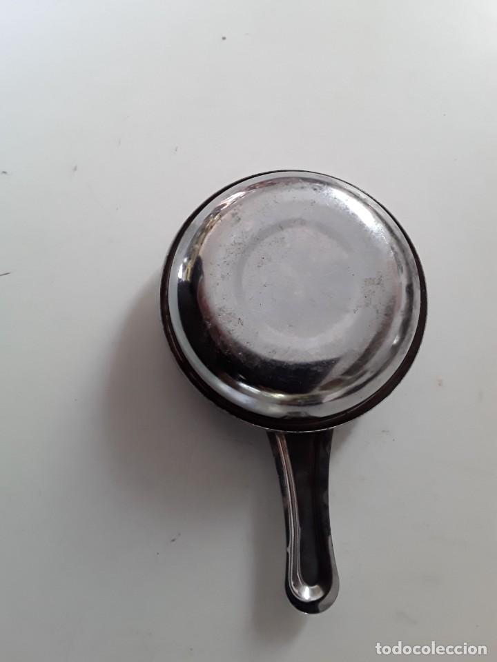 Antig&uuml;edades: Mechero de alcohol de metal plateado - Foto 5
