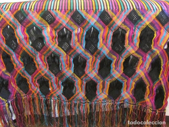 Antig&uuml;edades: PRECIOSO ECHARPE- CHAL EN SEDA - Foto 9