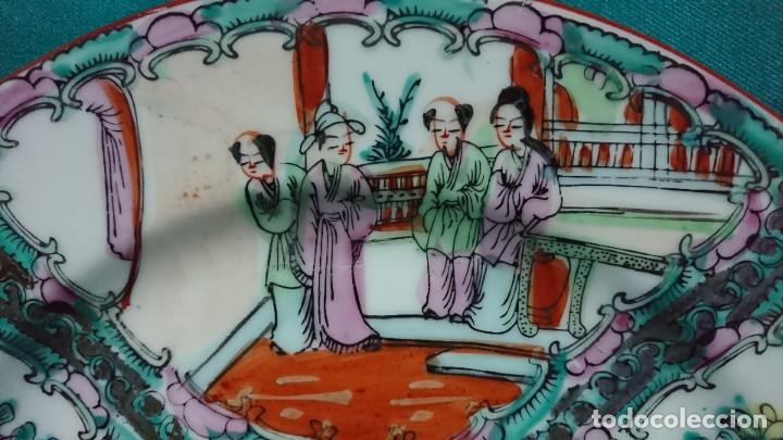 Antig&uuml;edades: PLATO DE PORCELANA CHINA - Foto 2