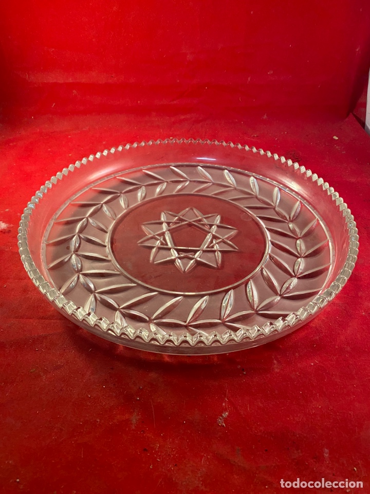 Antig&uuml;edades: Bandeja de cristal - Foto 2
