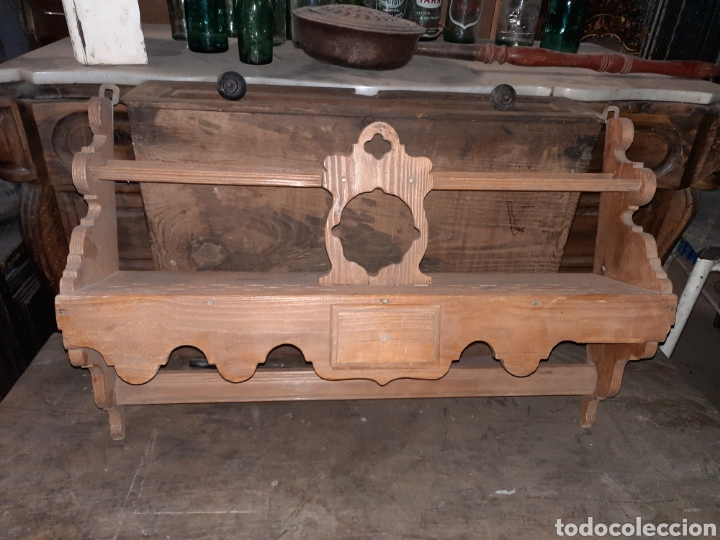 Antig&uuml;edades: Cucharera de madera - Foto 1