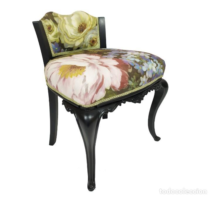 silla de tocador antigua restaurada ”monet” - Compra venta en