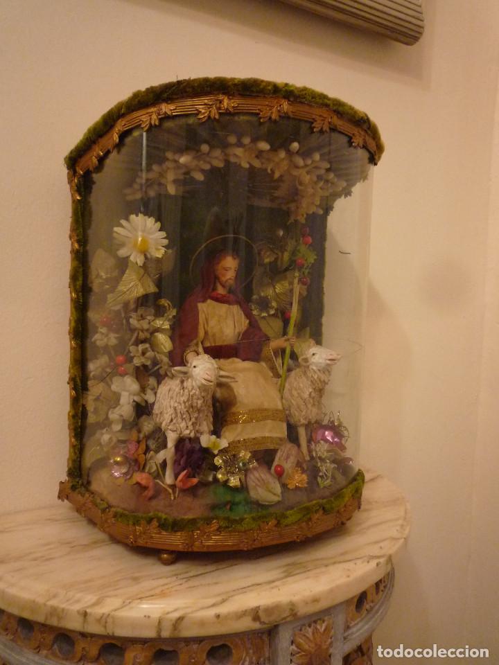 Antig&uuml;edades: Urna con Buen Pastor - Foto 1