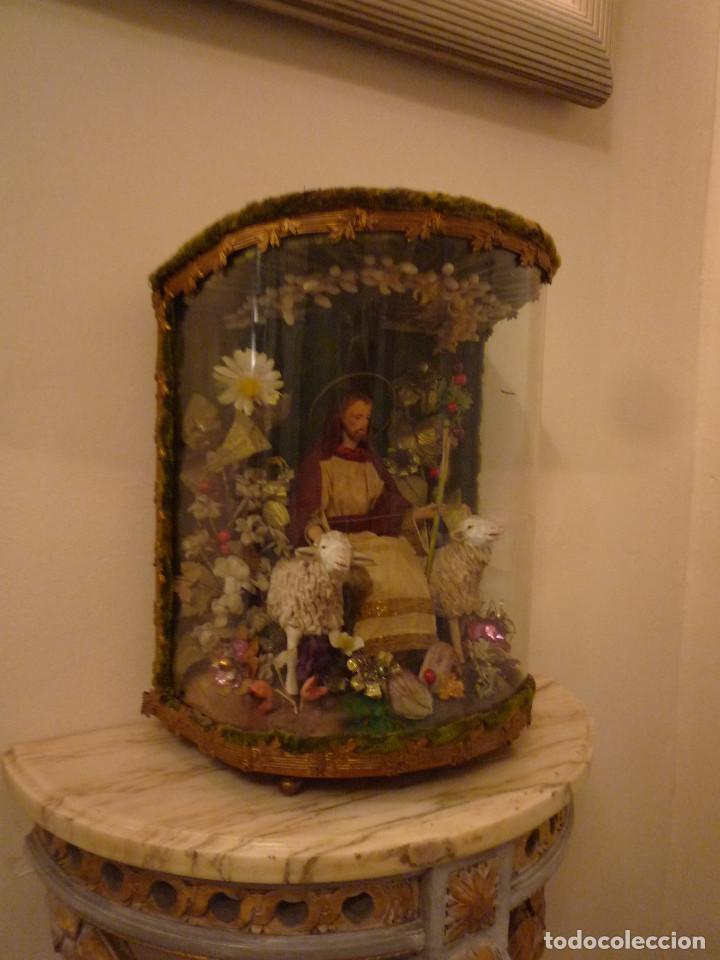 Antig&uuml;edades: Urna con Buen Pastor - Foto 4