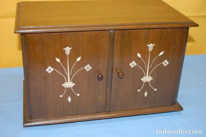 Antig&uuml;edades: CAJA JOYERO MODERNISTA EN MADERA - Foto 8