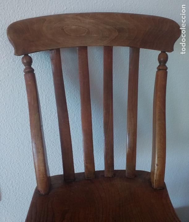 Antig&uuml;edades: Silla de estilo r&uacute;stico de olmo ingl&eacute;s - Spindle, siglo XIX - Foto 2