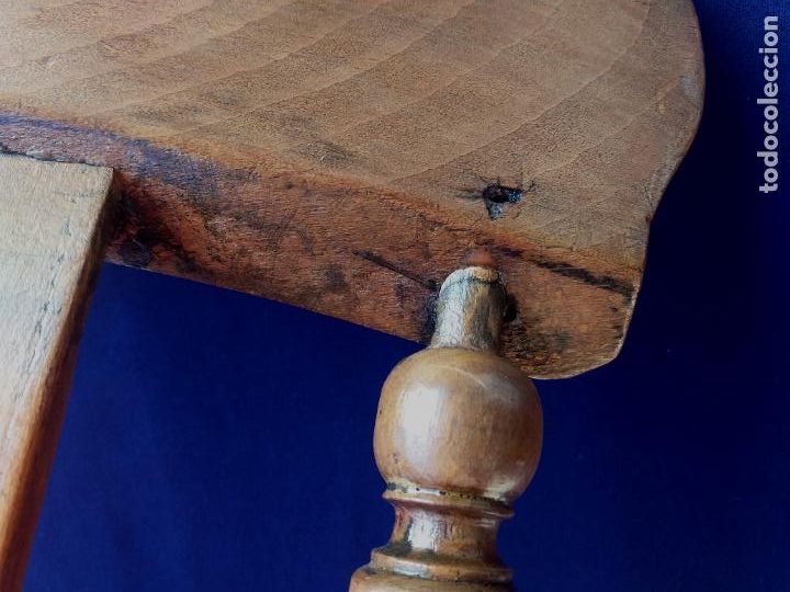 Antig&uuml;edades: Silla de estilo r&uacute;stico de olmo ingl&eacute;s - Spindle, siglo XIX - Foto 12