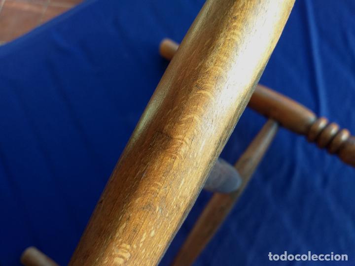Antig&uuml;edades: Silla de estilo r&uacute;stico de olmo ingl&eacute;s - Spindle, siglo XIX - Foto 15