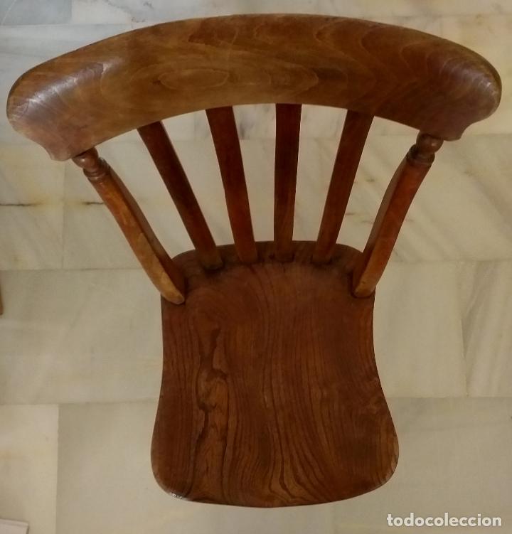 Antig&uuml;edades: Silla de estilo r&uacute;stico de olmo ingl&eacute;s - Spindle, siglo XIX - Foto 17