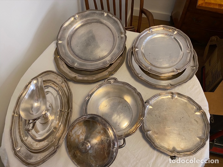 Antig&uuml;edades: Menaje plata - Foto 18
