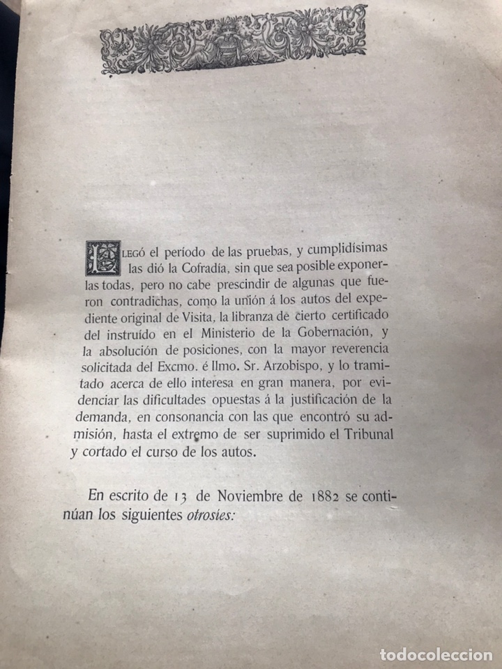 Antig&uuml;edades: Documento religioso de 1882 - Foto 1