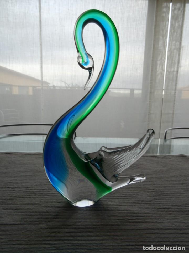 Antig&uuml;edades: Cisne de cristal de murano - Foto 1