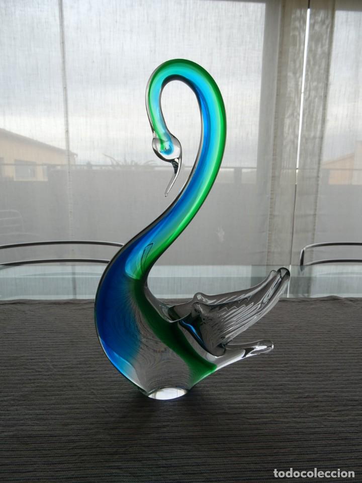 Antig&uuml;edades: Cisne de cristal de murano - Foto 2