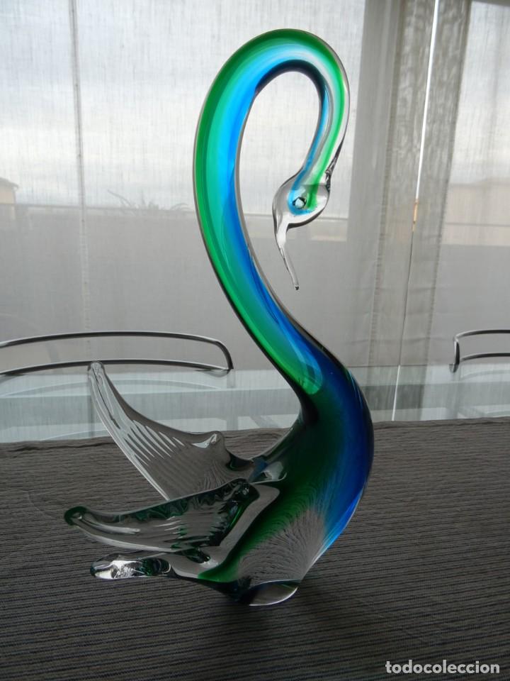 Antig&uuml;edades: Cisne de cristal de murano - Foto 5