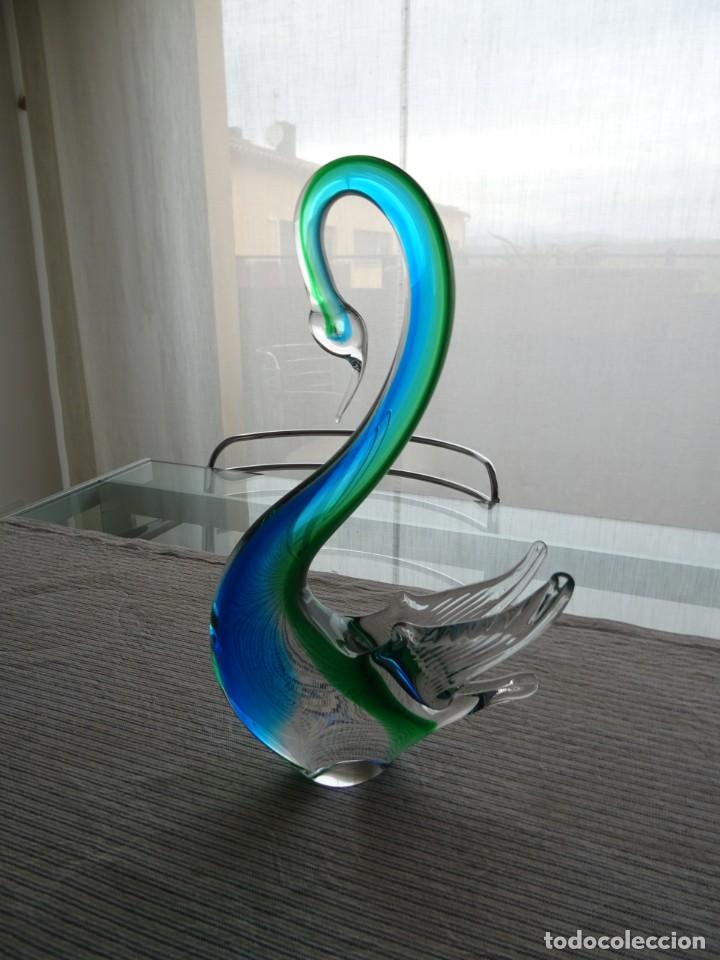 Antig&uuml;edades: Cisne de cristal de murano - Foto 12