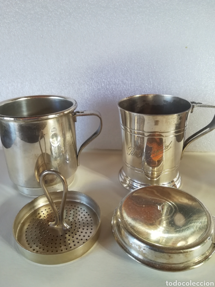 Antig&uuml;edades: Juego de t&eacute; plateado con punzon - Foto 2