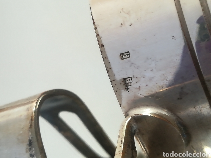 Antig&uuml;edades: Juego de t&eacute; plateado con punzon - Foto 3