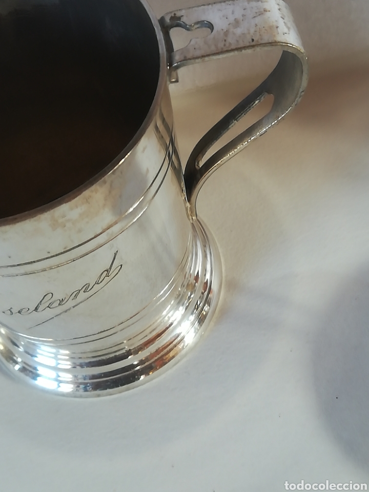 Antig&uuml;edades: Juego de t&eacute; plateado con punzon - Foto 9