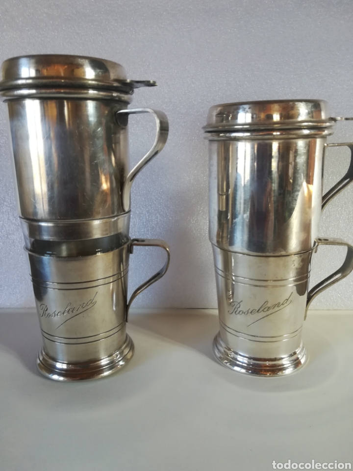 Antig&uuml;edades: Juego de t&eacute; plateado con punzon - Foto 1