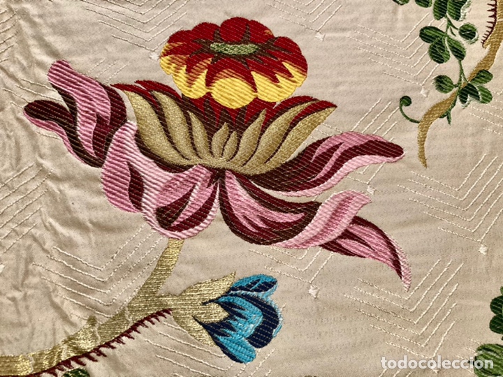 Antig&uuml;edades: Brocado de seda y oro, ideal para confecci&oacute;n - Foto 3