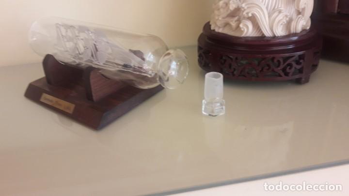 Antig&uuml;edades: CORBETA DE FINALES DEL XVIII. DENTRO DE UNA BOTELLA. - Foto 3