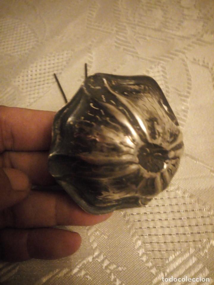 Antig&uuml;edades: Antiguo escurridor de te ba&ntilde;ado en plata - Foto 5