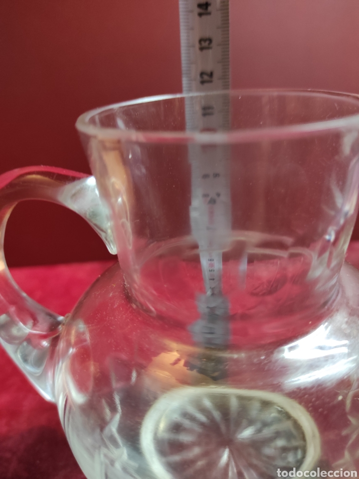 Antig&uuml;edades: Jarra cristal grabada con base de plata - Foto 7